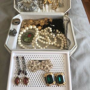 Brand new jewelry organizer with jewelry including